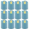180 Pcs Blue LED Flameless Votive Pillar Candle Party Lights, Height -1.5" Width - 1.5"