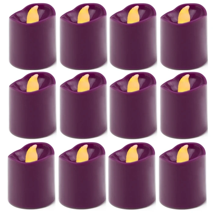 180 Pcs Fuchsia LED Flameless Votive Pillar Candle Party Lights, Height -1.5" Width - 1.5" 1 180 Pcs Fuchsia LED Flameless Votive Pillar Candle Party Lights, Height -1.5" Width - 1.5"
