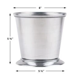 Aluminum Silver Mint Julep Cup, H-5.75" D-6" (Wholesale 12 PCS/Case) 5 Aluminum Silver Mint Julep Cup, H-5.75" D-6" (Wholesale 12 PCS/Case) -Home Decoration Discount majc060606 03 1000