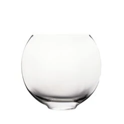 Glass Moon Shape Vase. H-7.5" Opening - 6.5" X 3.25" Oval Centerpieces -Home Decoration Discount moon shape vase gob107 1 1