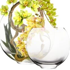 Glass Moon Shape Oval Vases Centerpieces, 4 Different Sizes To Choose 11 Glass Moon Shape Oval Vases Centerpieces, 4 Different Sizes To Choose -Home Decoration Discount moon shape vase mixed