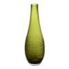 Decorative Olive Green Glass Vase H-14.5" D-1.5" (Wholesale 6 Pcs Per Case)
