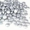 Silver Glass Flat Gemstone Vase Filler, 3/4" (Wholesale 28 LBS/Case)