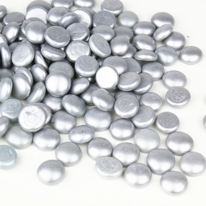 Silver Glass Flat Gemstone Vase Filler, 3/4" (Wholesale 28 LBS/Case) 1 Silver Glass Flat Gemstone Vase Filler, 3/4" (Wholesale 28 LBS/Case)