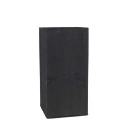 Tall Wood Square Planter Box With Metal Zinc Liner, 5" X 5" X 10" (Wholesale 12 PCS/Case) -Home Decoration Discount tall wood planters gray brown zwcb050510lg 5