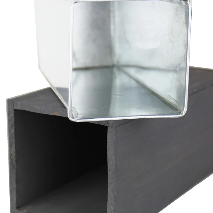 Tall Wood Square Planter Box With Metal Zinc Liner, 5" X 5" X 15" (Wholesale 8 PCS/Case) 4 Tall Wood Square Planter Box With Metal Zinc Liner, 5" X 5" X 15" (Wholesale 8 PCS/Case) - Image 4