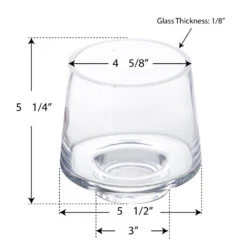 Case Of 6 - Glass Tapered Terrarium Vase With Wood Base, H-6" W-5.5" -Home Decoration Discount terrarium taper up vase wood base gch230 06 dim2.1000 88169.1663172891.1280.1280