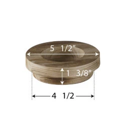 Case Of 6 - Glass Tapered Terrarium Vase With Wood Base, H-6" W-5.5" -Home Decoration Discount terrarium taper up vase wood base gch230 06 dim3.1000 42980.1663172891.1280.1280