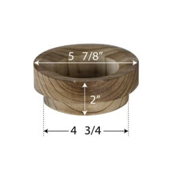 Case Of 6 - Glass Tapered Terrarium Vase With Wood Base, H-8" W-6" -Home Decoration Discount terrarium taper up vase wood base gch230 08 dim3.1000 68453.1663192391.1280.1280