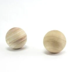 Case Of 12 - Natural Round Unfinished Wood Ball, D-4" -Home Decoration Discount unfinished wood balls vfwbp040 3