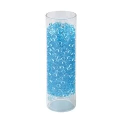 24 Lbs - Light Blue Acrylic Raindrop Beads Vase Filler, 0.25" -Home Decoration Discount vfac001lb details 02