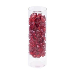 24 Lbs - Red Acrylic Crushed Ice Rocks Vase Filler, 1" -Home Decoration Discount vfac002r details 02 90832.1663244373.1280.1280
