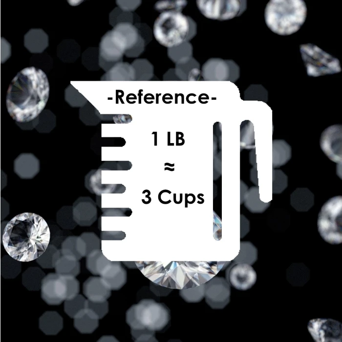 Clear Acrylic Diamonds Vase Filler, 1" (Wholesale 24 LBS/Case) 2 Clear Acrylic Diamonds Vase Filler, 1" (Wholesale 24 LBS/Case) - Image 2