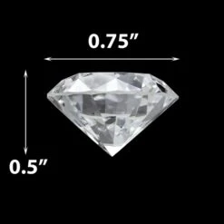 24 Lbs - Clear Acrylic Diamonds Vase Filler, 0.75" -Home Decoration Discount vfac004 dim