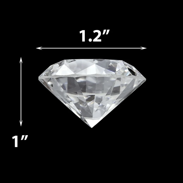 Clear Acrylic Diamonds Vase Filler, 1" (Wholesale 24 LBS/Case) 3 Clear Acrylic Diamonds Vase Filler, 1" (Wholesale 24 LBS/Case) - Image 3