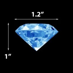 Light Blue Acrylic Diamonds Vase Filler, 1" (Wholesale 24 LBS/Case) 7 Light Blue Acrylic Diamonds Vase Filler, 1" (Wholesale 24 LBS/Case) -Home Decoration Discount vfac005lb dim