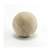 Case Of 12 - Natural Round Unfinished Wood Ball, D-4"