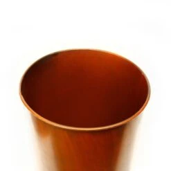 Copper Finish Zinc Metal Cylinder Planter, H-25" D-12" (Wholesale 2 PCS/Case) -Home Decoration Discount zicy121225cu 2